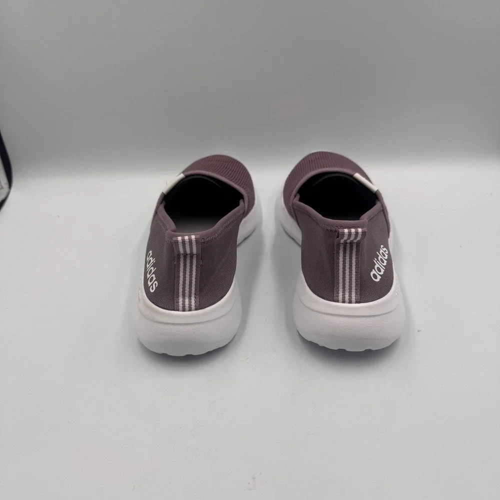 Adidas Cloudfoam Pure Slip On Sneakers Mauve Purple Womens 7.5 Walking Shoe